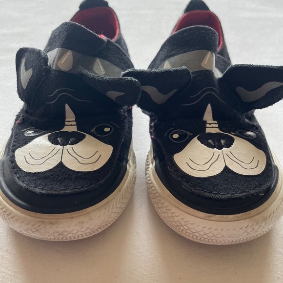 Converse Black Dog Sneakers Size 6 - Picture 4 of 12